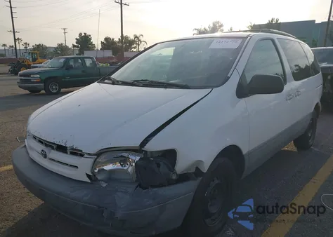2000 Toyota Sienna Le z USA, uszkodzony, nr VIN 4T3ZF13C0YU235152